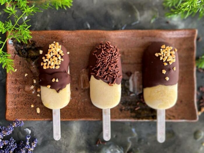 Receta de HELADOS DE MANGO CON COBERTURA DE CHOCOLATE - Recetas  OrientalMarket