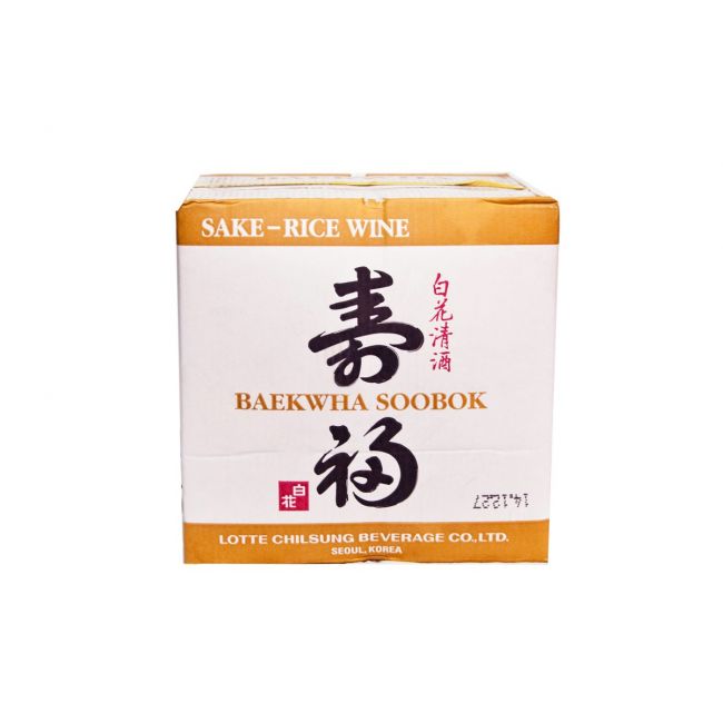 Sake Korean Baekwha Soobok (LOTTE) 18L (Alc.14 %)