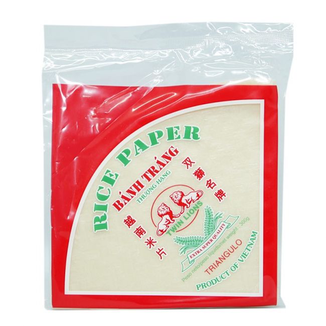 Papel de arroz triangular (TWIN LIONs) 300g