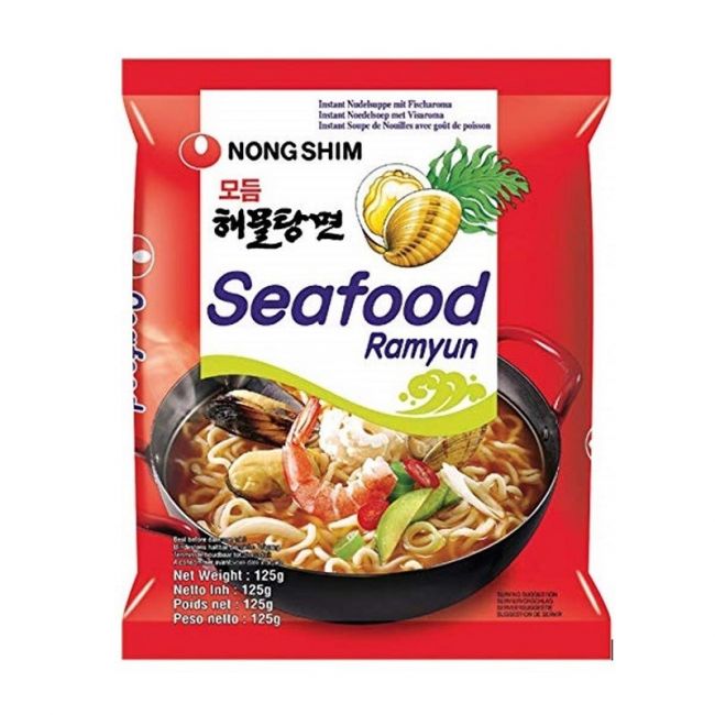 Tallarines (NONG SHIM) frutos do mar ramyun 125g