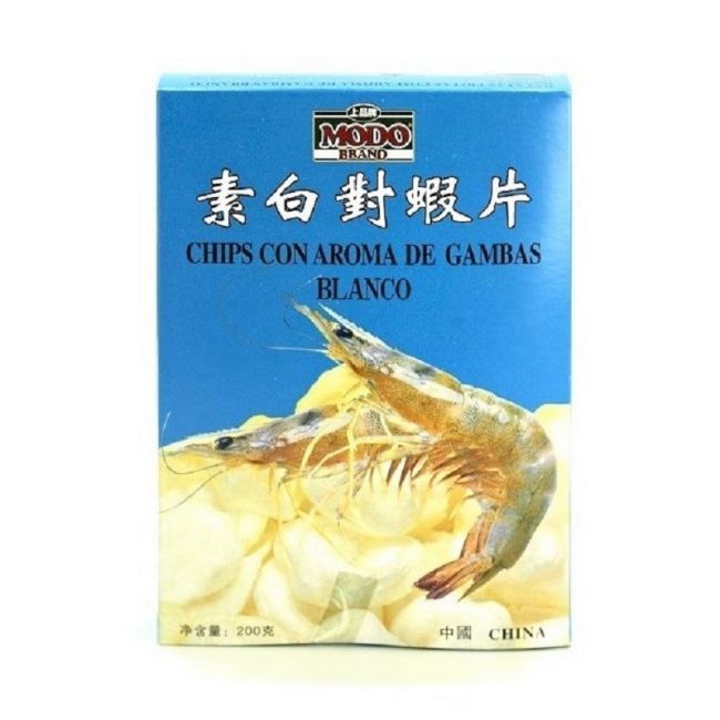 Chips com aroma de camarão branco (MODO) 200g