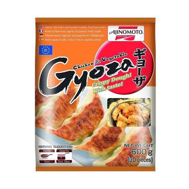 Gyoza de verdura y pollo  (AJINOMOTO). Pack de 30 uds 600g