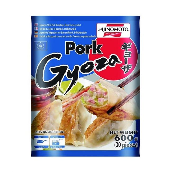 Gyoza de verduras y cerdo (Ajinomoto) 600g  30pzs