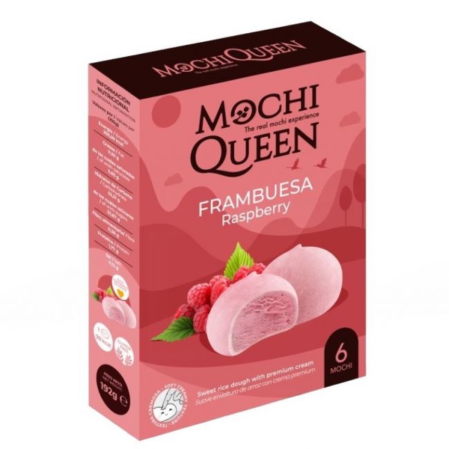 Mochi delux frambuesa 6pcs (MOCHI QUEEN) 192g