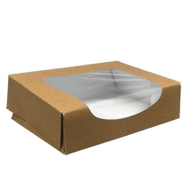 Caja con Ventana para Sushi Kraft (M) 20x9x4.5cm