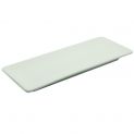 Placa de porcelana 26x10cm - Branco