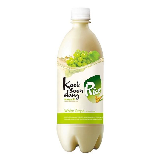 Vino de Arroz sabor Uva Blanca (MAKGEOLLI) 750ml