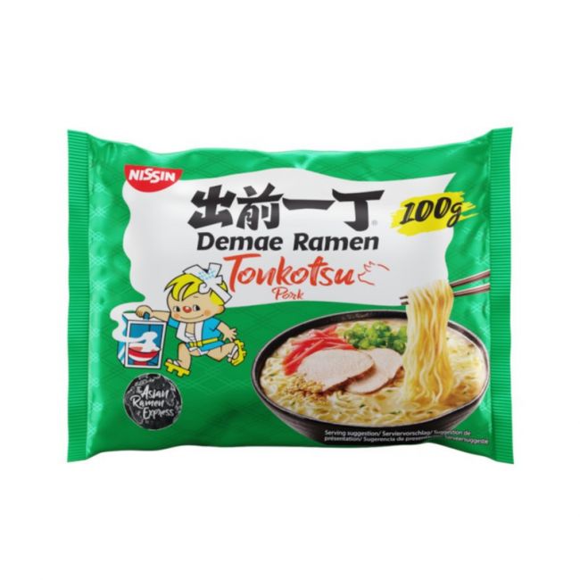 Tallarines Demae Ramen Instantáneo Tonkotsu (NISSIN) 100g