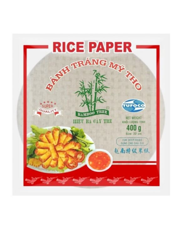 Comprar ONLINE Papel de arroz Deep-Fry 22cm (BAMBOO TREE) 400g