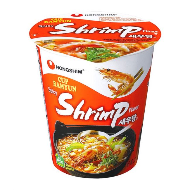 Tallarín (NONG SHIM).Udon.Sabor gambas 62 g