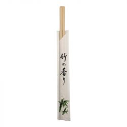 Palillos de Bambu con Forro 24 cm. 100 pares