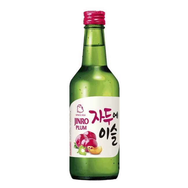 Vino Soju sabor Ciruela Koreano (JINRO) 350ml  (Alc.16.9%)