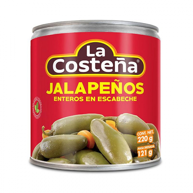 Jalapenos inteiros (COSTEÑA) 220g