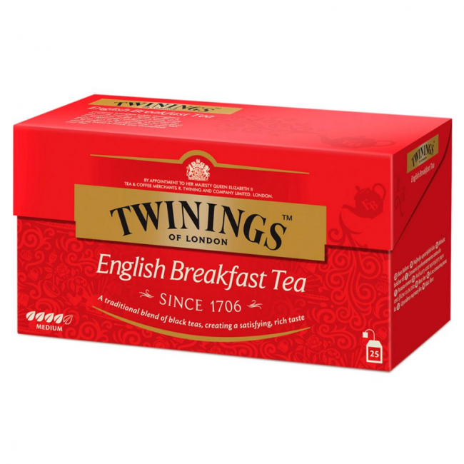 Inglês café da manhã chá (TWININGS) 25uds