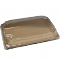 Envase kraft retangular com tampa (21x13cm)