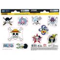 ONE PIECE - Pegatinas - 16x11cm/ 2 Hojas -  Straw Hat Skulls