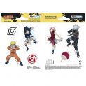 NARUTO - Adesivos - 16x11cm/ 2 Folhas - Equipe 7