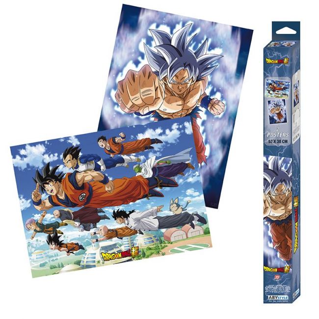 DRAGON BALL SUPER - Conjunto 2 Posters Chibi - Goku & amigos (52x38)