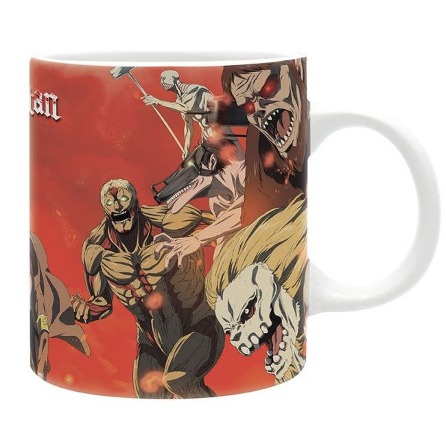 ATTACK ON TITAN - Taza - 320 ml - Temporada de cena de batalha 4 - subli