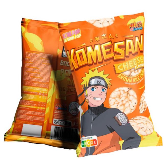 Chips de Arroz Integral Sabor Queijo (NARUTO SHIPPUDEN) 60g