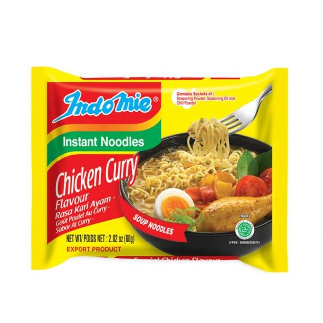 Frango instantâneo e caril (INDOMIE) 80g