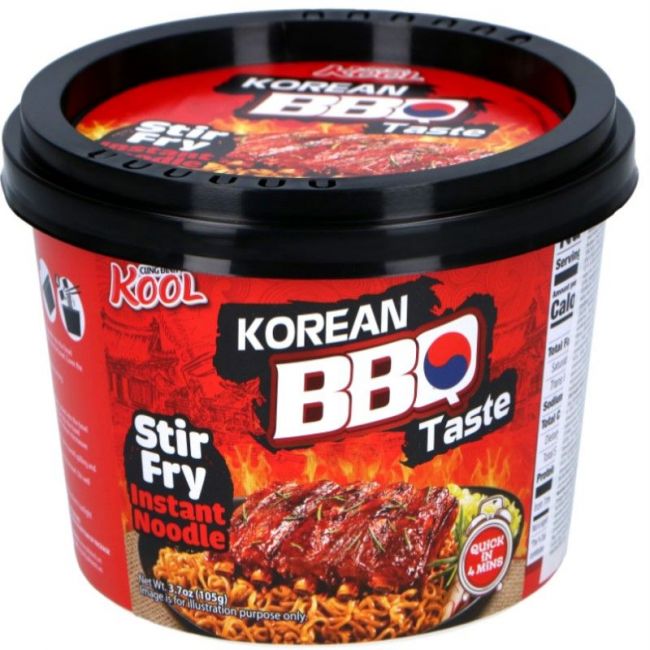 Macarrão frito mistura para churrasco tigela coreana (KOOL) 105g