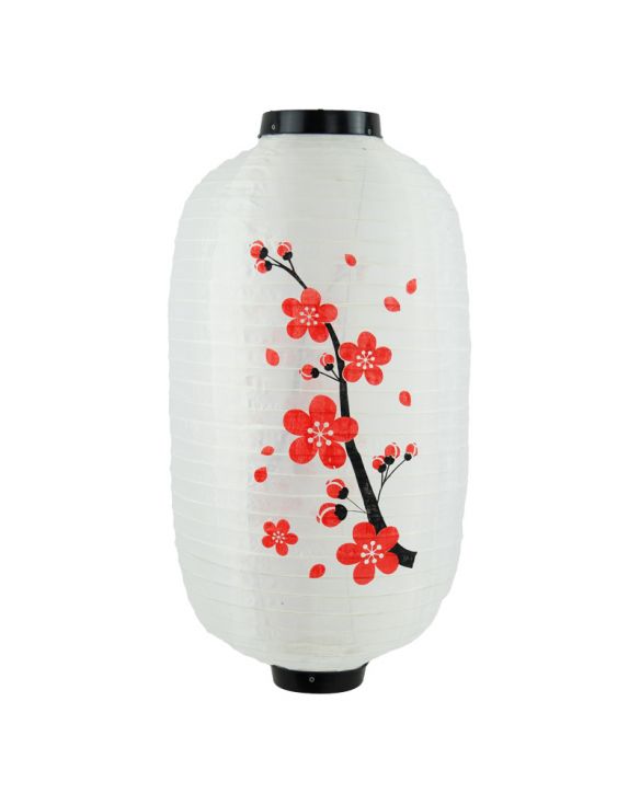 Lámpara japonesa blanca 50x28cm "Sakura"