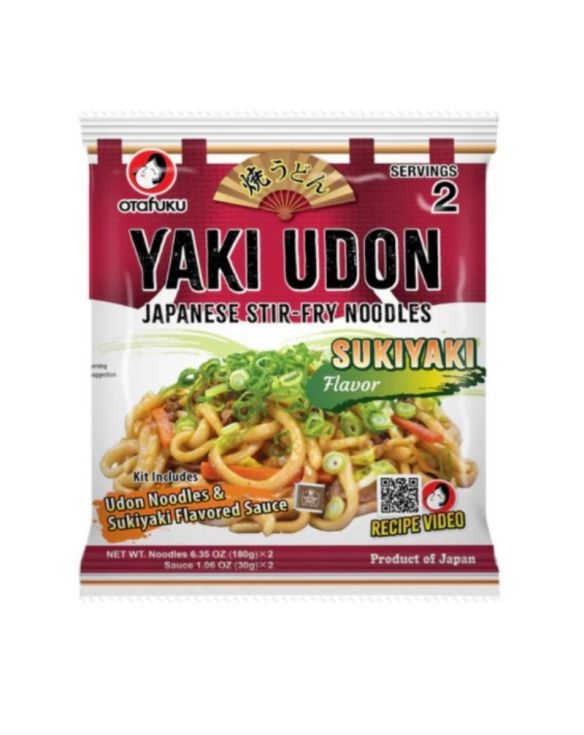 Tallarines yakiudon stir-fry sabor sukiyaki (OTAFUKU) 360g (180gx2)