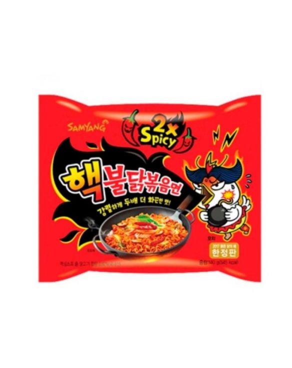 Tallarines BULDAK Samyang sabor Pollo Extra Picante x2