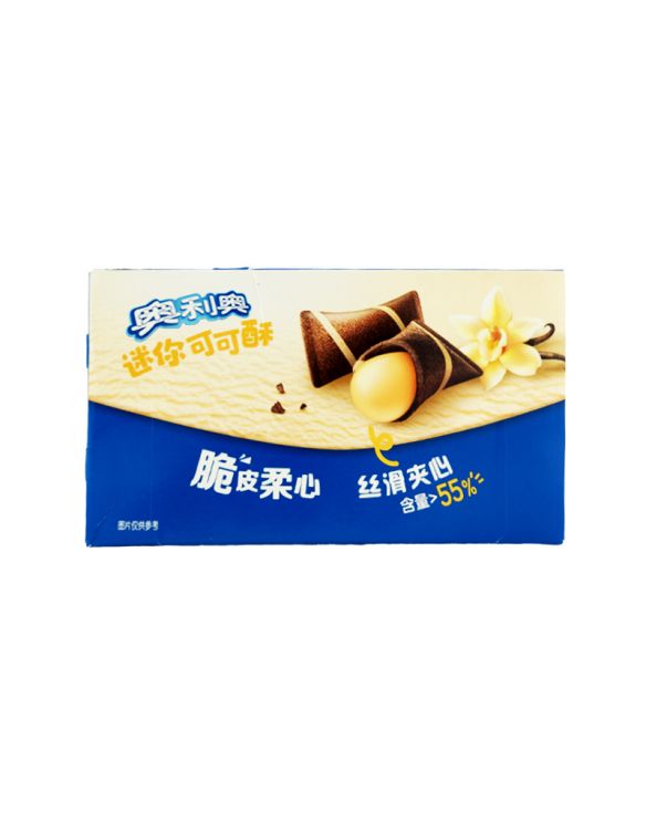 Snacks de cacao relleno con sabor a batido de vainilla (OREO) 40g