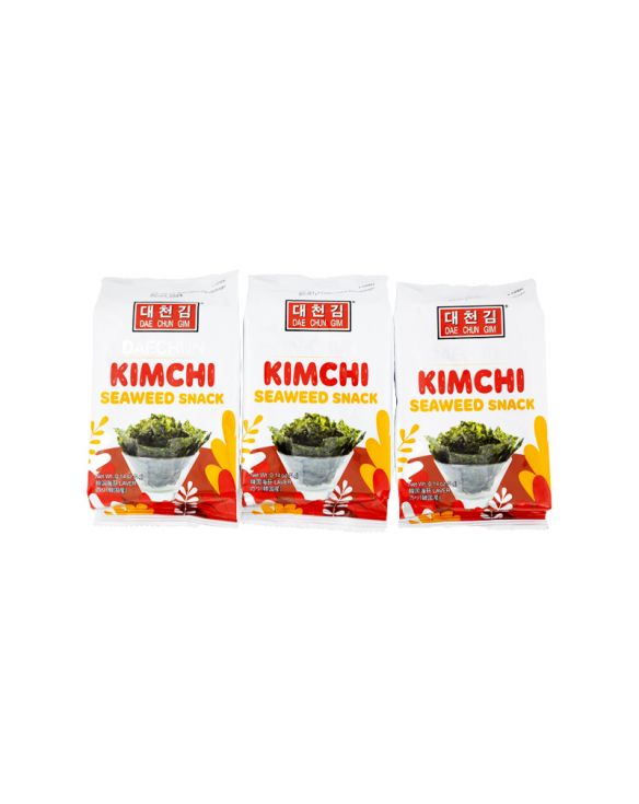 Algas snack sabor kimchi (DAE CHUN GIM) 3x4g