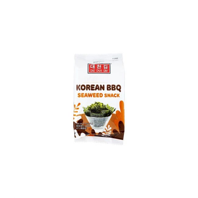 Lanche de algas marinhas sabor churrasco coreano (DAE CHUN GIM) 4g