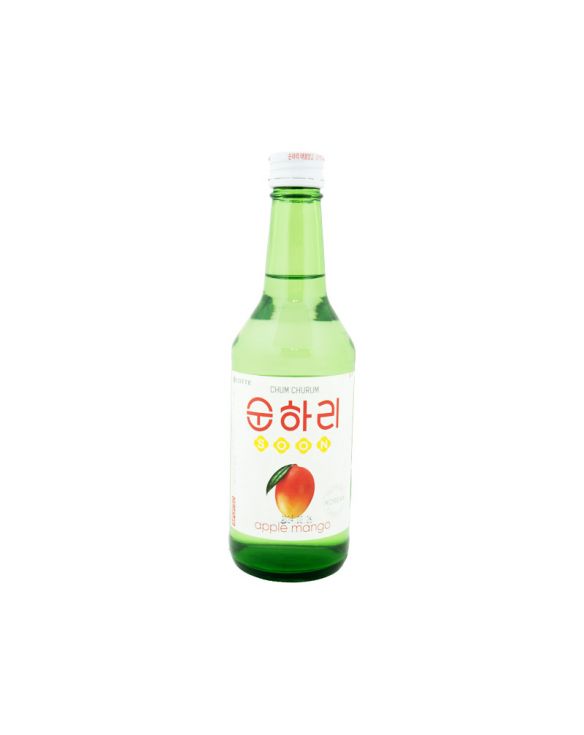 Vino soju coreano sabor manzana mango (CHUMCHURUM) 350ml (Alc.12%)