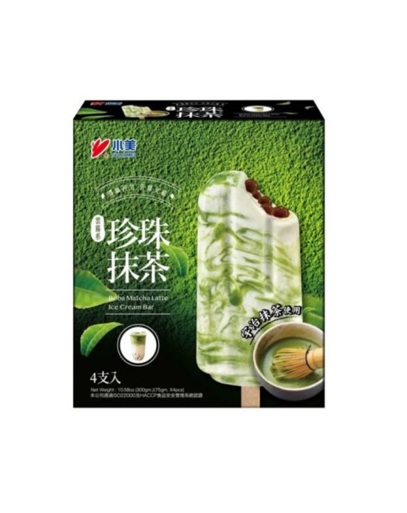 Helado sabor bubble tea de matcha latte (BAMBOO TREE) 4x75g