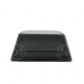 Envase rectangular con tapa (18,5x12,8x4CM) negro 50uds.