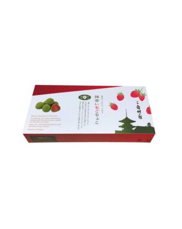 Trufas sabor matcha, fresa y chocolate (MAIKONOCHA HONPO) 120g (5x24g)