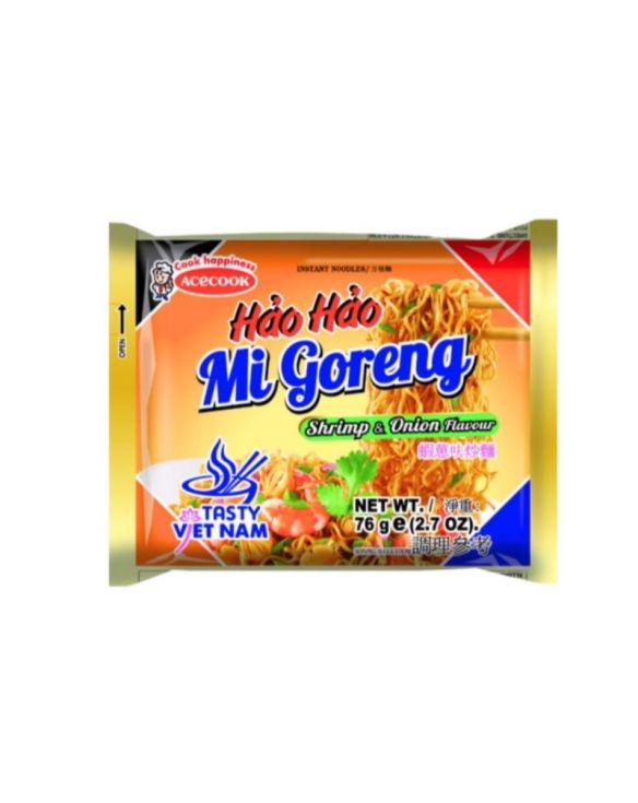 Fideos instantáneos Hao-Hao Mi Goreng con sabor a cebolla y gamba (ACECOOK) 76g