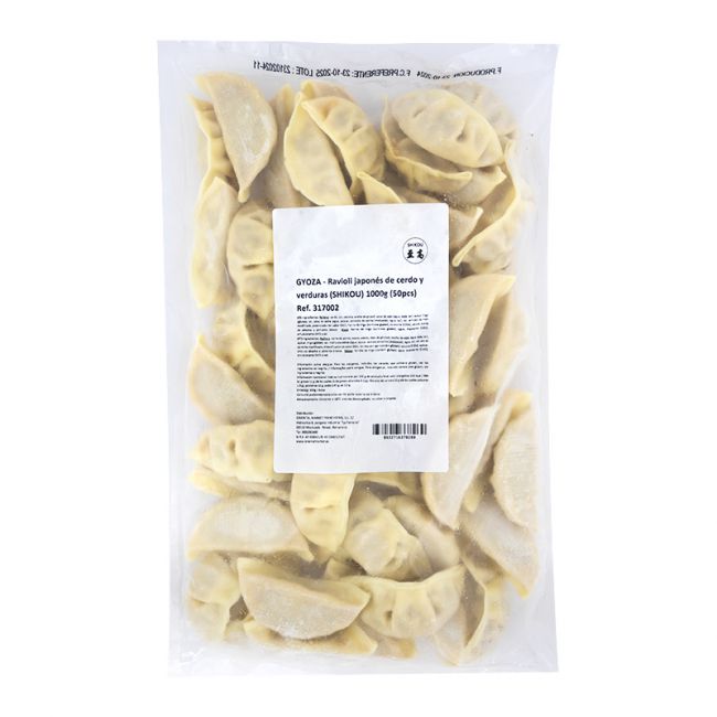 Gyoza cerdo-verdura 50pcs (SHIKOU) 1Kg