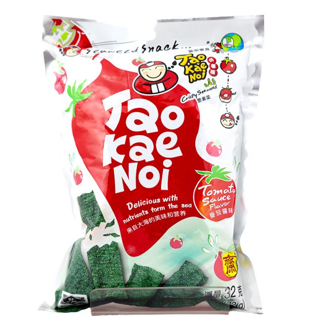 Snack de alga con sabor a salsa de tomate (TAOKAENOI) 32g