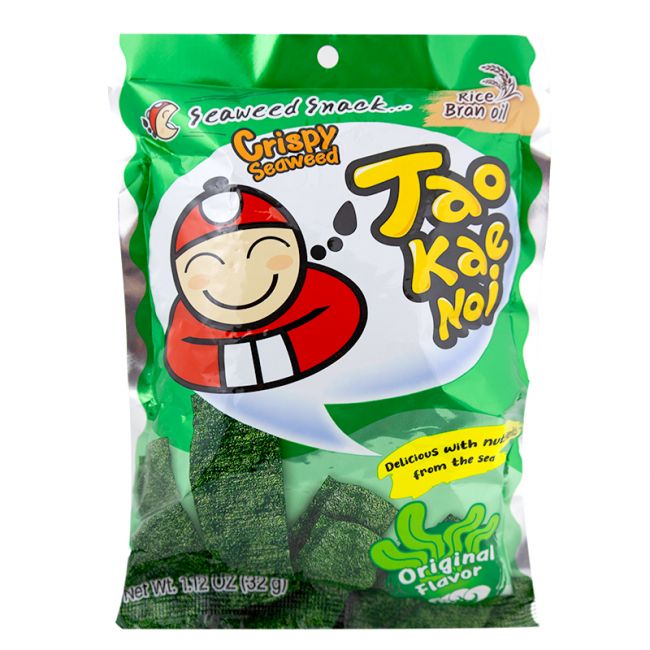 Lanche de algas marinhas original (TAOKAENOI) 32g