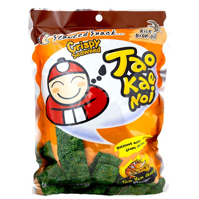 Lanche de algas marinhas com sabor tom yum (TAOKAENOI) 32g