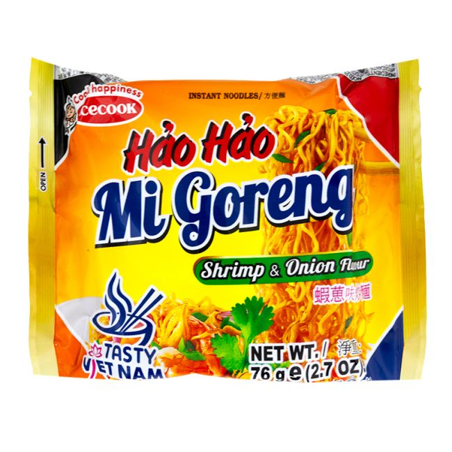 Fideos instantáneos Hao-Hao Mi Goreng con sabor a cebolla y gamba (ACECOOK) 76g