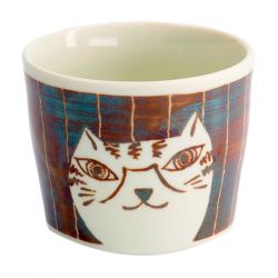 TAZA TE 8,5x7CM PORC. "gato...