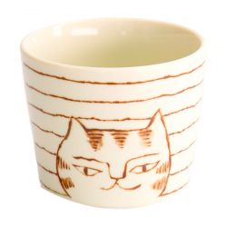 TAZA TE 8,5x7CM PORC. "gato...