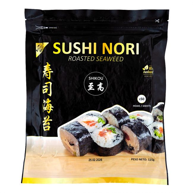 Alga nori premium 50 hojas SHIKOU 125g