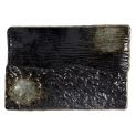 Plato rectangular de porcelana 21x14,5cm "Black"