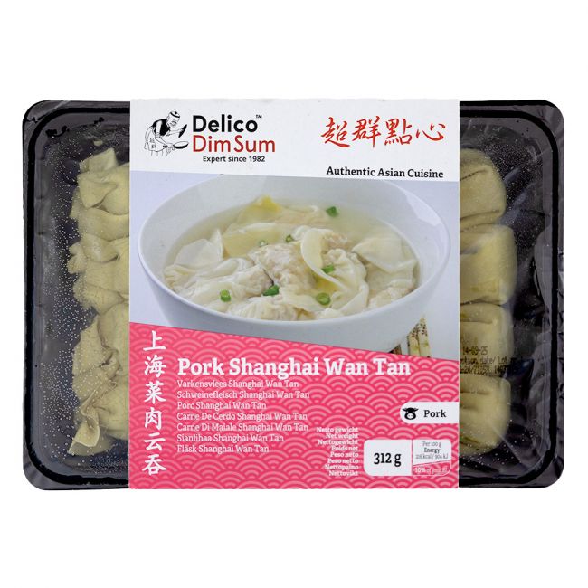 Wan tan Shanghai cerdo 24u (DELICO DIM SUM) 312g