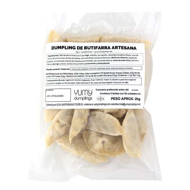 Gyoza de butifarra y verdura (YUMY) 400g (20ud)