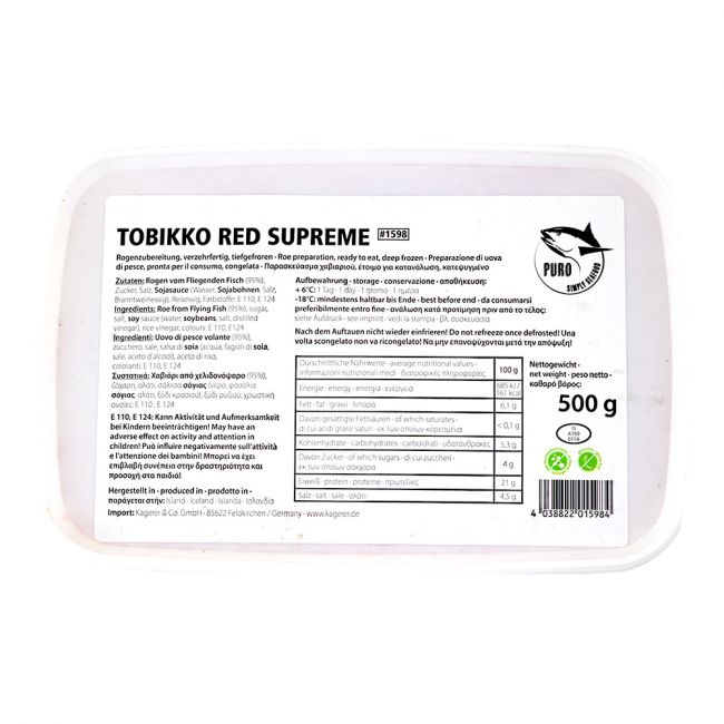 Huevas tobiko rojo (SEAFOOD MARKET) 500g