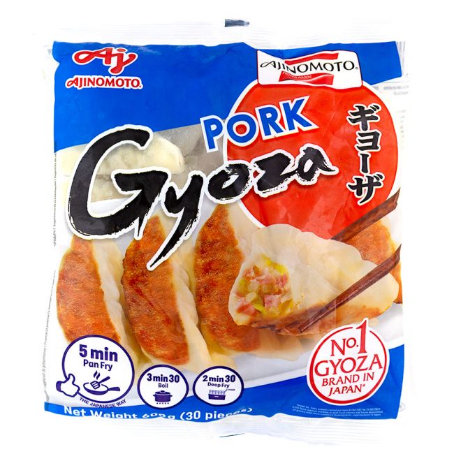 Gyoza de verduras y cerdo 30pcs (Ajinomoto) 600g